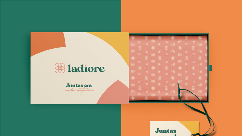 ladiore 女性時(shí)尚品牌logo設(shè)計(jì)與視覺識別vi設(shè)計(jì)，源自四個(gè)象征
