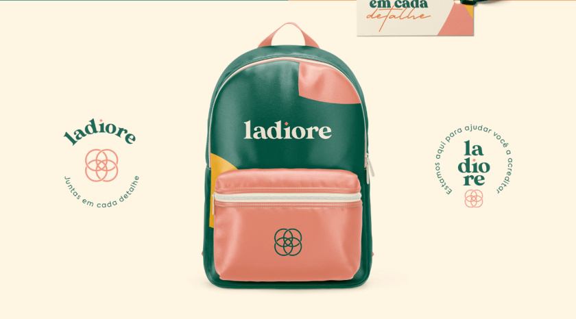 ladiore 女性時(shí)尚品牌logo設(shè)計(jì)與視覺識別vi設(shè)計(jì)，源自四個(gè)象征