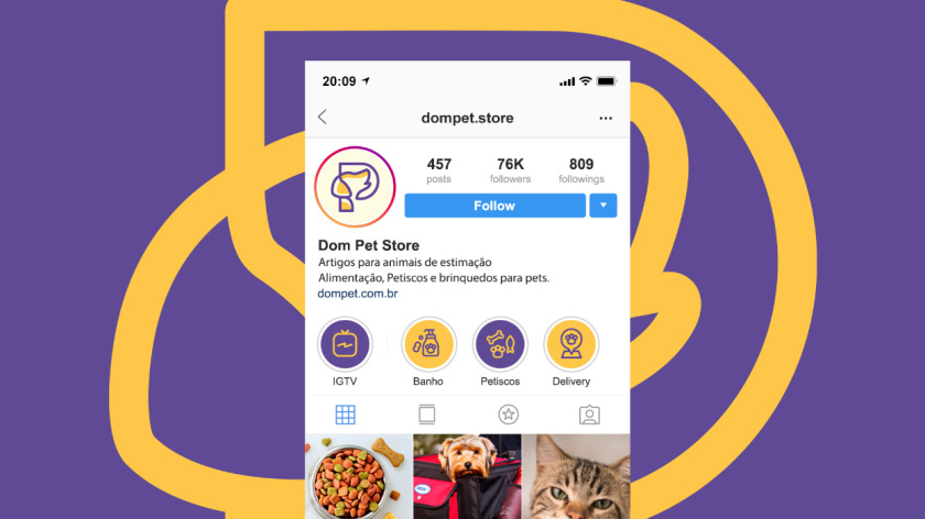 Dom Pet Store 寵物食品專賣店品牌logo設(shè)計(jì)vi設(shè)計(jì)，首字母+狗頭線條logo