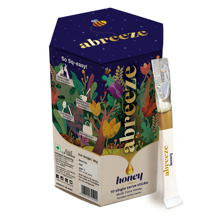Abreeze 多花蜂蜜包裝設(shè)計(jì),展現(xiàn)蜜蜂采集花蜜過程插畫 Abreeze 多花蜂蜜包裝設(shè)計(jì),展現(xiàn)蜜蜂采集花蜜過程插畫