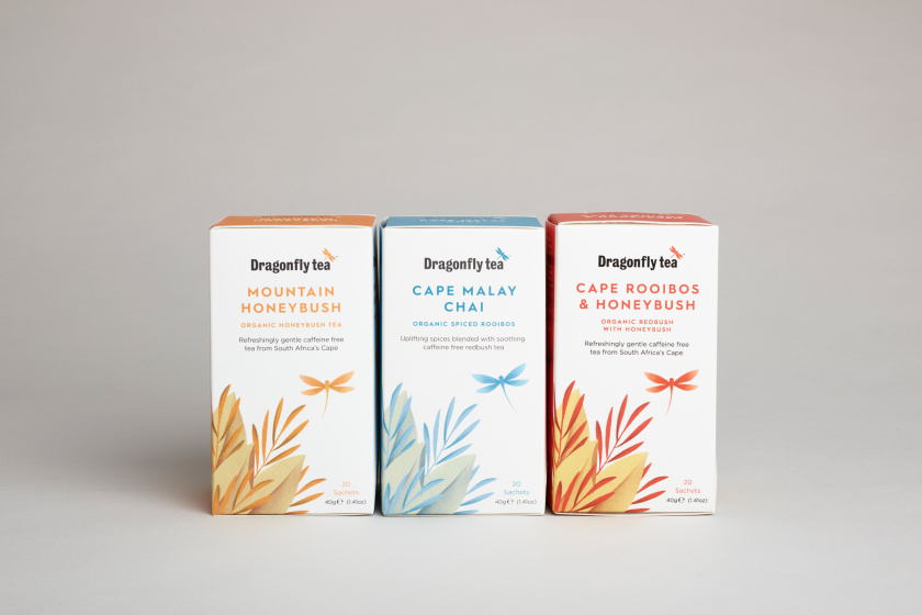蜻蜓茶品牌茶葉包裝設(shè)計“植物插畫篇”-上海包裝設(shè)計公司
