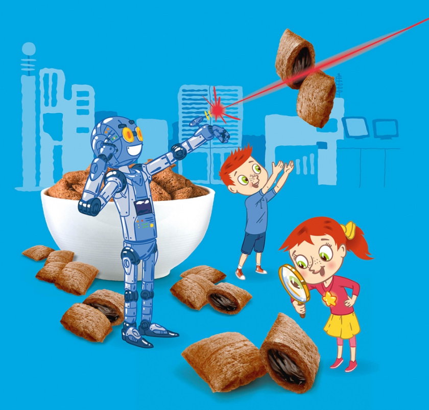 Ukhtyshek兒童休閑食品包裝設(shè)計(jì)，一起探索世界的男孩女孩插畫(huà)設(shè)計(jì)