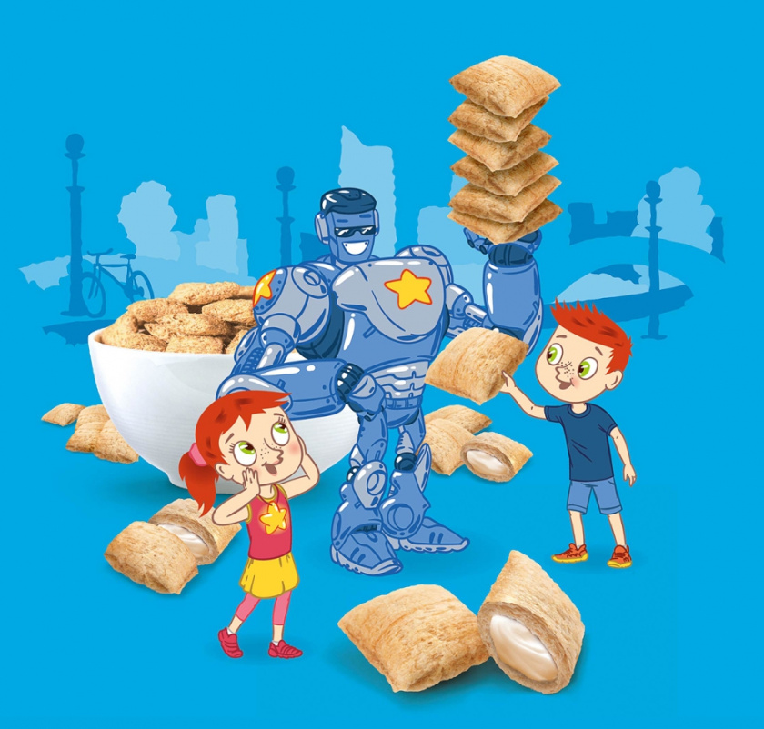 Ukhtyshek兒童休閑食品包裝設(shè)計(jì)，一起探索世界的男孩女孩插畫(huà)設(shè)計(jì)