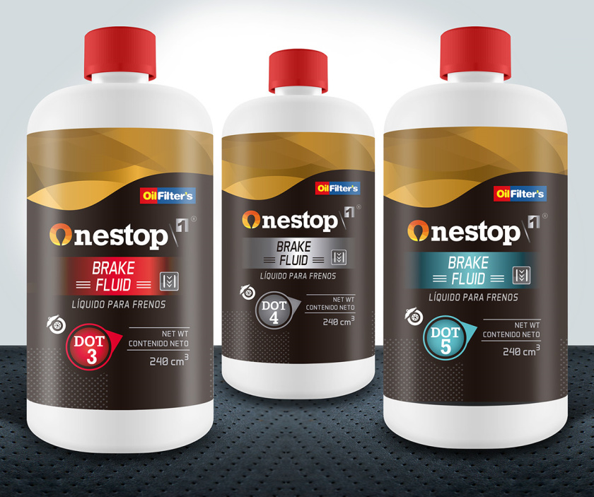 OneStop 汽車潤滑油包裝設(shè)計，動態(tài)漸變色塊風(fēng)格