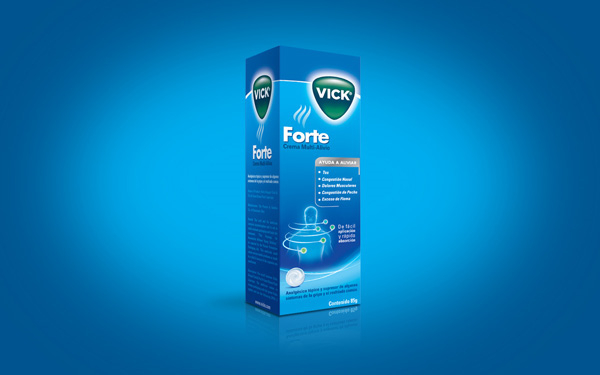 Vick Forte 藍色科技風格藥品包裝設(shè)計