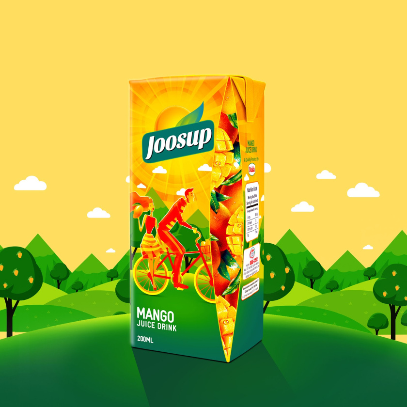Joosup 果汁飲料利樂(lè)薄葉包裝設(shè)計(jì),嬉戲的夫妻插畫(huà)設(shè)計(jì) Joosup 果汁飲料利樂(lè)薄葉包裝設(shè)計(jì),嬉戲的夫妻插畫(huà)設(shè)計(jì)