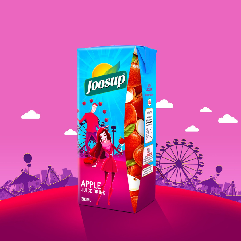Joosup 果汁飲料利樂(lè)薄葉包裝設(shè)計(jì),嬉戲的夫妻插畫(huà)設(shè)計(jì) Joosup 果汁飲料利樂(lè)薄葉包裝設(shè)計(jì),嬉戲的夫妻插畫(huà)設(shè)計(jì)