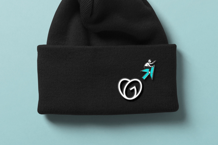 GoDaddy 域名注冊商和網(wǎng)站空間托管公司心形logo設(shè)計(jì)vi設(shè)計(jì)