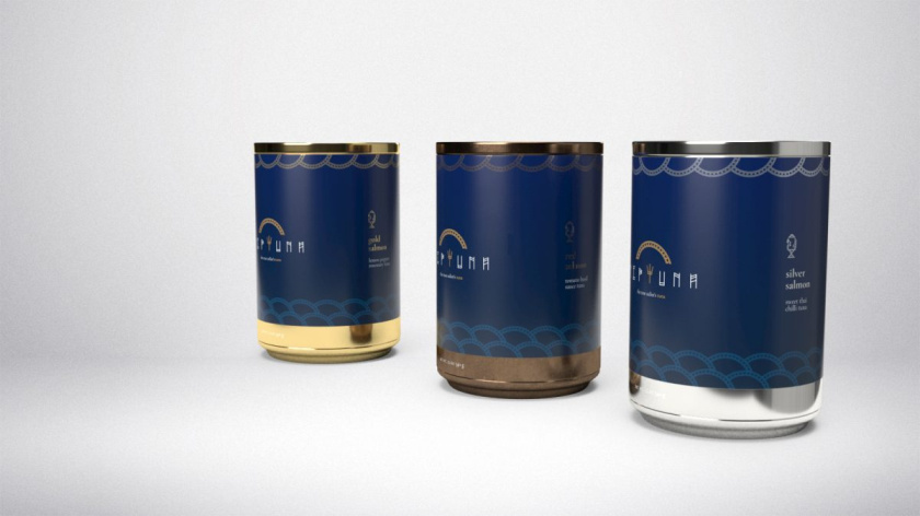 Neptuna 金槍魚罐頭品牌形象logo設(shè)計(jì)與包裝設(shè)計(jì)