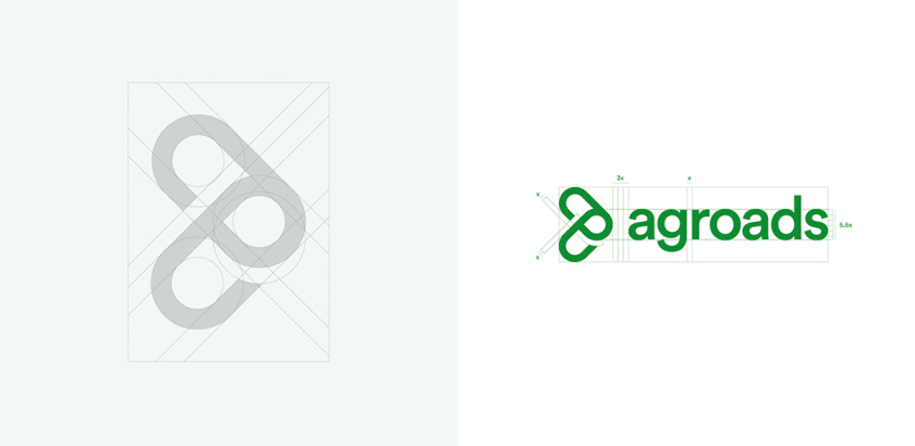 Agroads 農(nóng)業(yè)電子商務(wù)品牌logo設(shè)計(jì),字母a+g,綠色線條logo Agroads 農(nóng)業(yè)電子商務(wù)品牌logo設(shè)計(jì),字母a+g,綠色線條logo