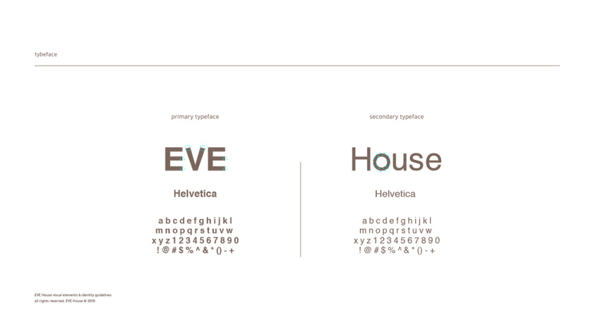 Eve House 家居用品品牌logo設(shè)計vi設(shè)計，追求設(shè)計感的女性粉色風(fēng)格