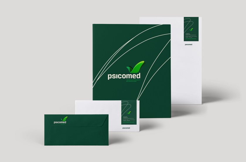 Psicomed 醫(yī)院品牌形象設(shè)計(jì)logo設(shè)計(jì)vi設(shè)計(jì)，高端與富有生命力