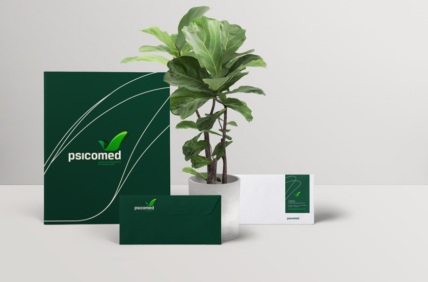 Psicomed 醫(yī)院品牌形象設(shè)計(jì)logo設(shè)計(jì)vi設(shè)計(jì)，高端與富有生命力