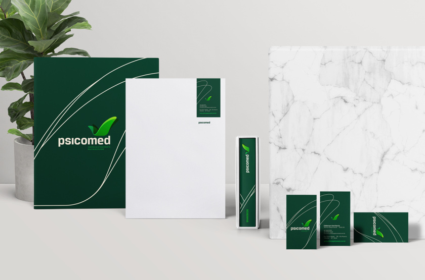 Psicomed 醫(yī)院品牌形象設(shè)計(jì)logo設(shè)計(jì)vi設(shè)計(jì)，高端與富有生命力