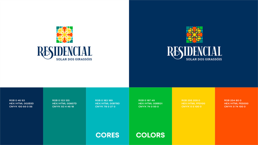 Residencial高端住宅地產(chǎn)logo設(shè)計(jì)vi設(shè)計(jì)，教堂+太陽+想日款+馬賽克元素