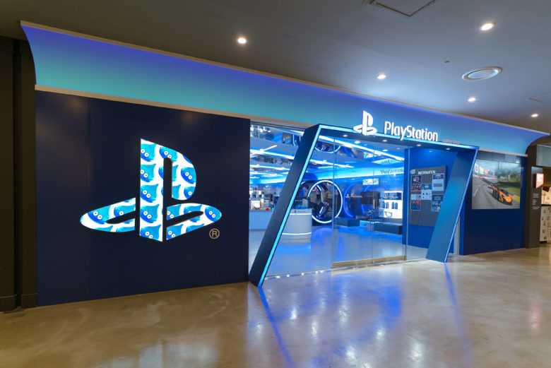PlayStation 品牌電競游戲設備線下店鋪空間設計,藍色科技風格 PlayStation 品牌電競游戲設備線下店鋪空間設計,藍色科技風格
