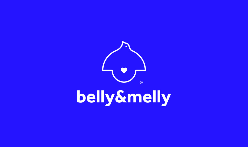 belly&melly 母嬰用品品牌logo設(shè)計(jì)vi設(shè)計(jì)，小鳥(niǎo)+燈泡+心形