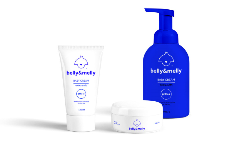 belly&melly 母嬰用品品牌logo設(shè)計(jì)vi設(shè)計(jì)，小鳥(niǎo)+燈泡+心形