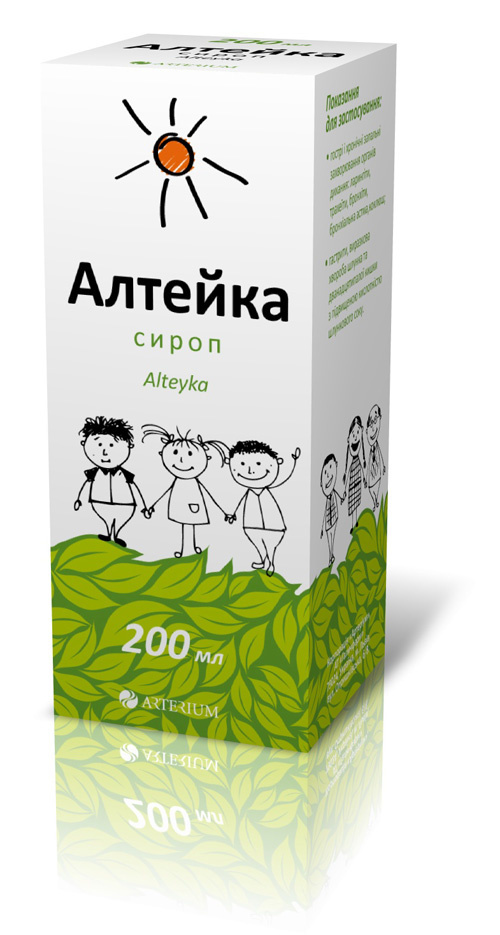 Alteyka兒童成人止咳藥包裝設計“卡通插畫風格”