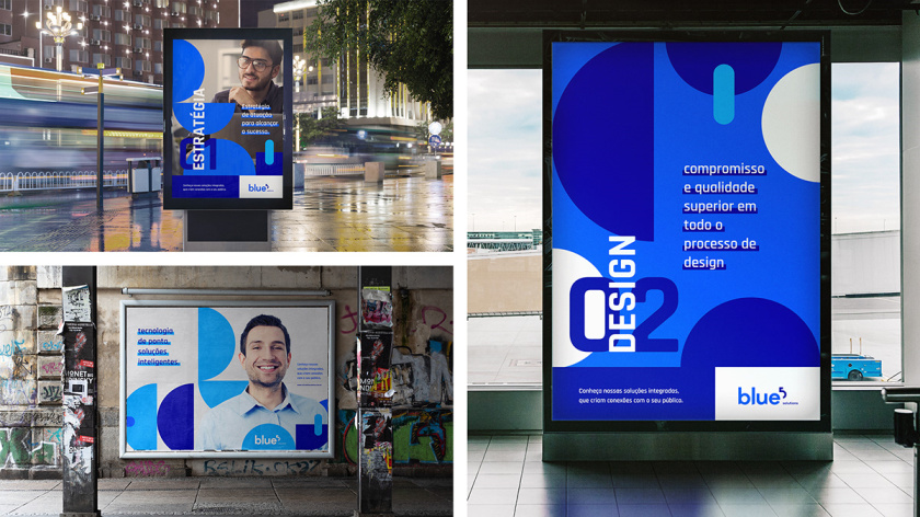 Blue 5 Solutions 科技公司企業(yè)品牌形象vi設(shè)計(jì),,幾何同色系藍(lán)色色塊輔助圖形 Blue 5 Solutions 科技公司企業(yè)品牌形象vi設(shè)計(jì),,幾何同色系藍(lán)色色塊輔助圖形