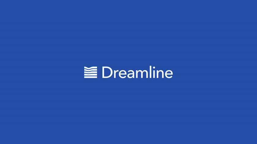 Dreamline 睡眠產(chǎn)品床墊寢具品牌logo設(shè)計(jì)，床墊多層結(jié)構(gòu)承受人體壓力的圖形