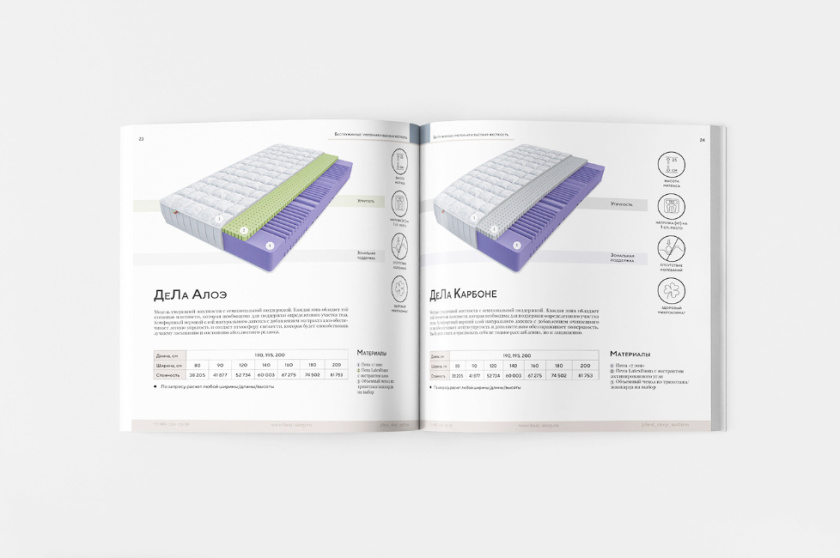 Mattress 俄羅斯床墊產(chǎn)品目錄畫冊設計