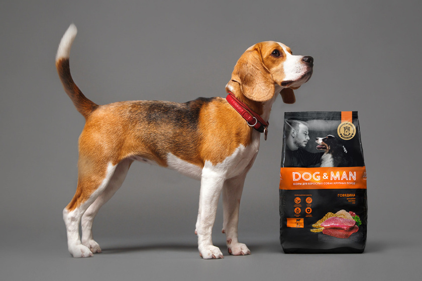 DOG&MAN 狗糧寵物食品包裝設(shè)計(jì),男人與狗的親密照片 DOG&MAN 狗糧寵物食品包裝設(shè)計(jì),男人與狗的親密照片