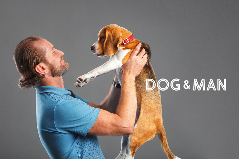 DOG&MAN 狗糧寵物食品包裝設(shè)計(jì),男人與狗的親密照片 DOG&MAN 狗糧寵物食品包裝設(shè)計(jì),男人與狗的親密照片