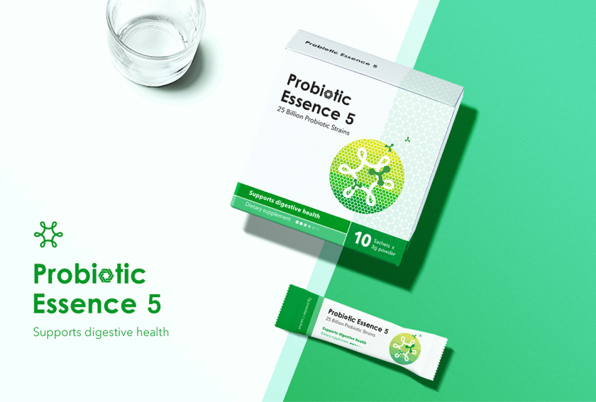 Probiotic 益生菌膳食補(bǔ)充劑保健品包裝設(shè)計(jì)“現(xiàn)代科技”風(fēng)