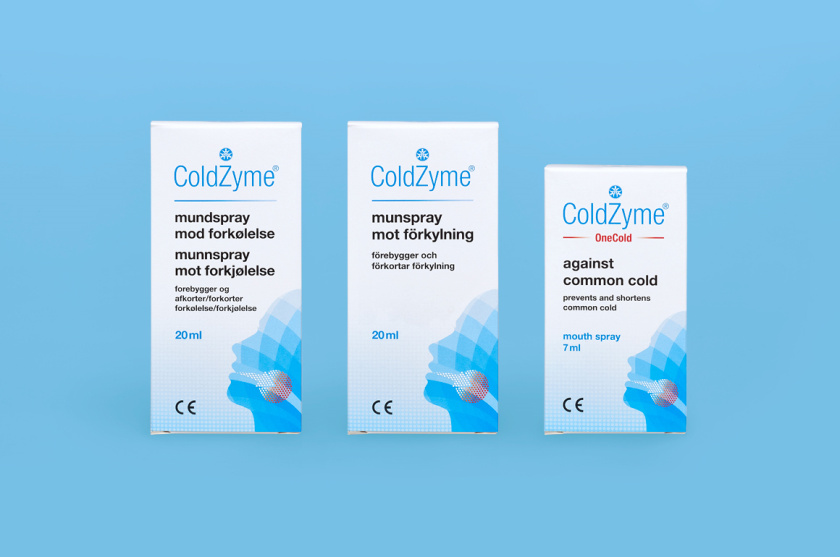 Coldzyme預(yù)防感冒病菌口腔噴霧劑包裝設(shè)計(jì),色塊面部+箭頭喉嚨發(fā)炎圖形 Coldzyme預(yù)防感冒病菌口腔噴霧劑包裝設(shè)計(jì),色塊面部+箭頭喉嚨發(fā)炎圖形