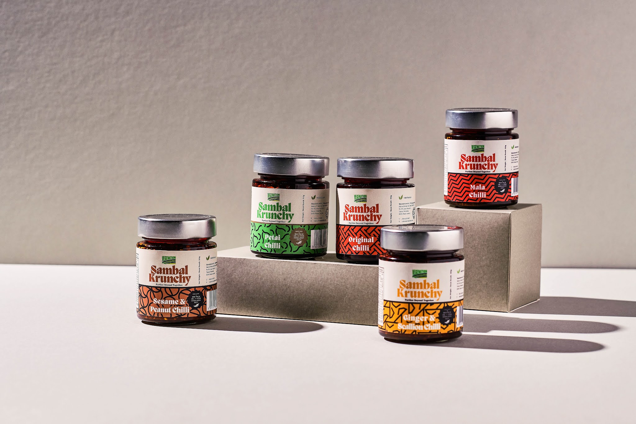 Sambal 瓶裝食品包裝設(shè)計(jì)“馬來西亞傳統(tǒng)蠟染圖案”