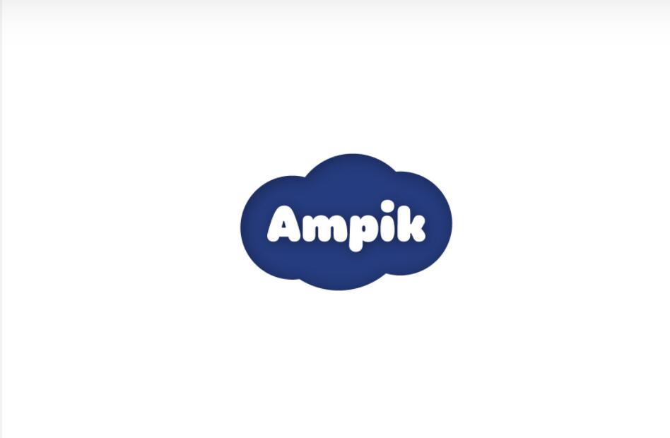 Ampik 安皮克消毒濕巾棉簽衛(wèi)生用品品牌命名與標(biāo)志設(shè)計(jì)，蓬松的云彩符號(hào)代表柔軟的棉花