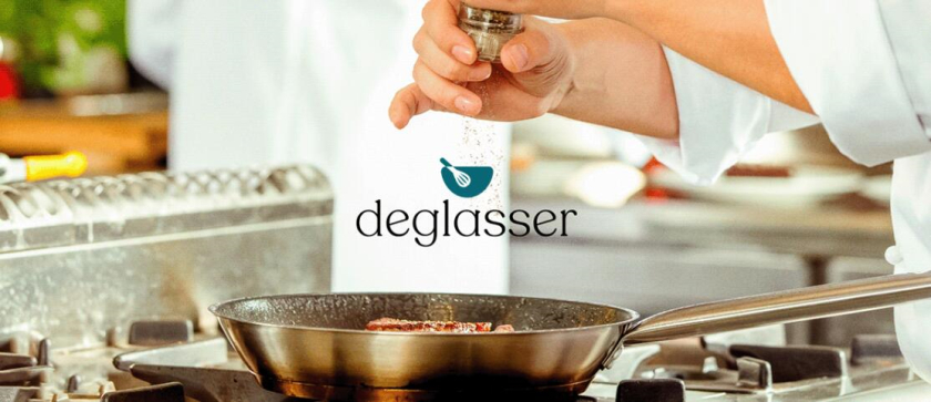 Deglasser 烹飪學(xué)校教育品牌視覺識別logo設(shè)計vi設(shè)計