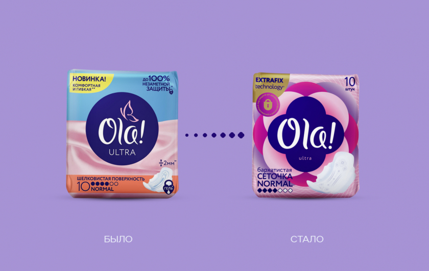 Ola衛(wèi)生巾魔法師品牌定位與包裝設計”棉花花朵“核心視覺符號元素