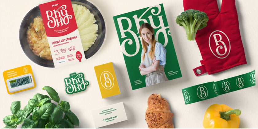 Вкусно 食品連鎖零售商品牌vi形象設(shè)計(jì)包裝設(shè)計(jì),手寫(xiě)字體+豐富配色營(yíng)造食欲感 Вкусно 食品連鎖零售商品牌vi形象設(shè)計(jì)包裝設(shè)計(jì),手寫(xiě)字體+豐富配色營(yíng)造食欲感