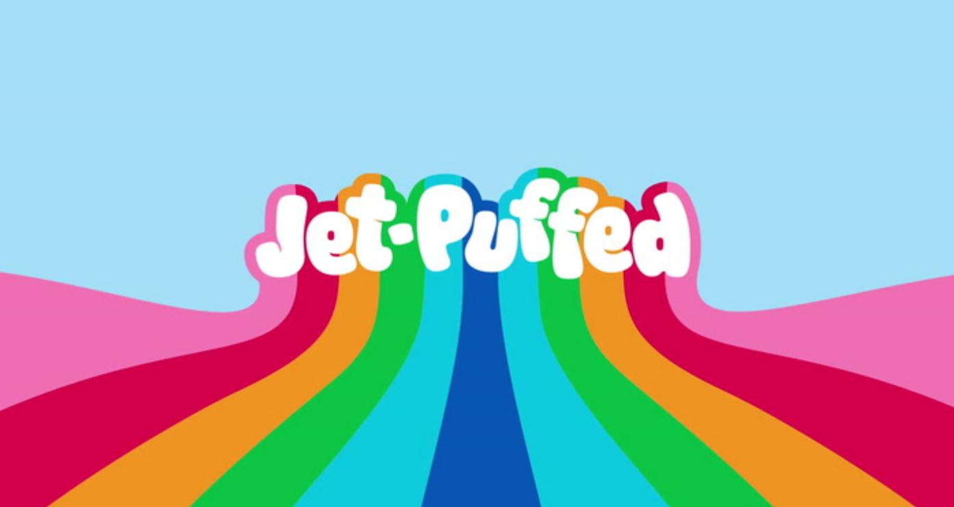Jet-Puffed棉花糖食品包裝設計”噴射的彩虹之路“ Jet-Puffed棉花糖食品包裝設計”噴射的彩虹之路“