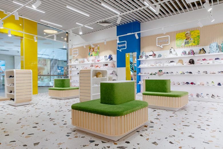 莫斯科“ Kotofey”兒童青少年鞋類品牌旗艦店店鋪室內(nèi)空間設(shè)計(jì)