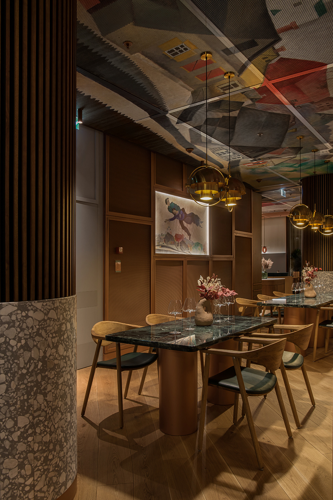 高級(jí)沙加爾餐廳餐飲室內(nèi)空間設(shè)計(jì)，藝術(shù)與奢華風(fēng)格