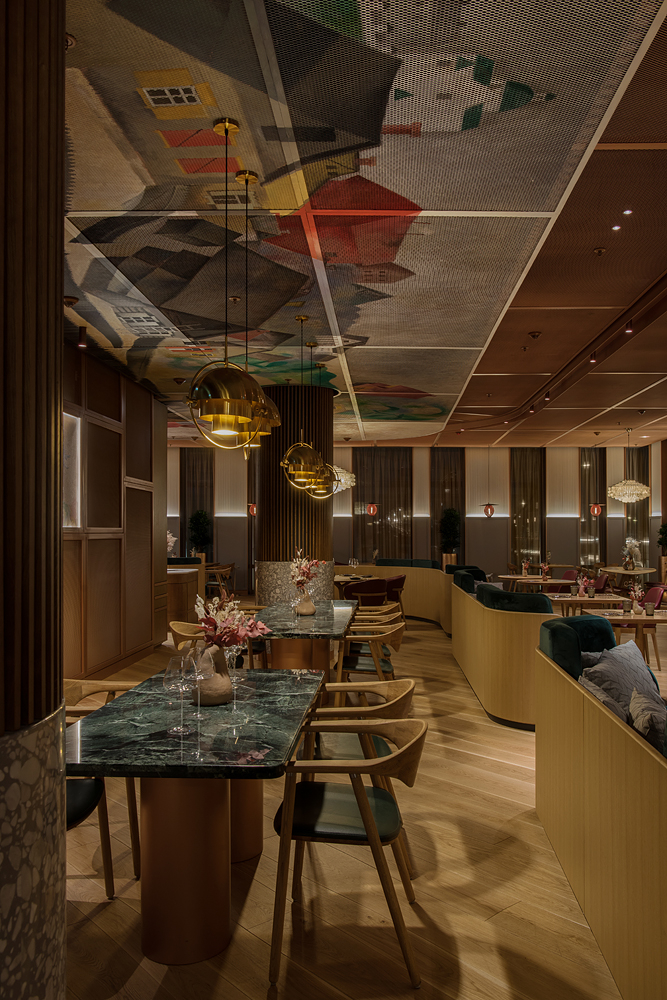 高級(jí)沙加爾餐廳餐飲室內(nèi)空間設(shè)計(jì)，藝術(shù)與奢華風(fēng)格