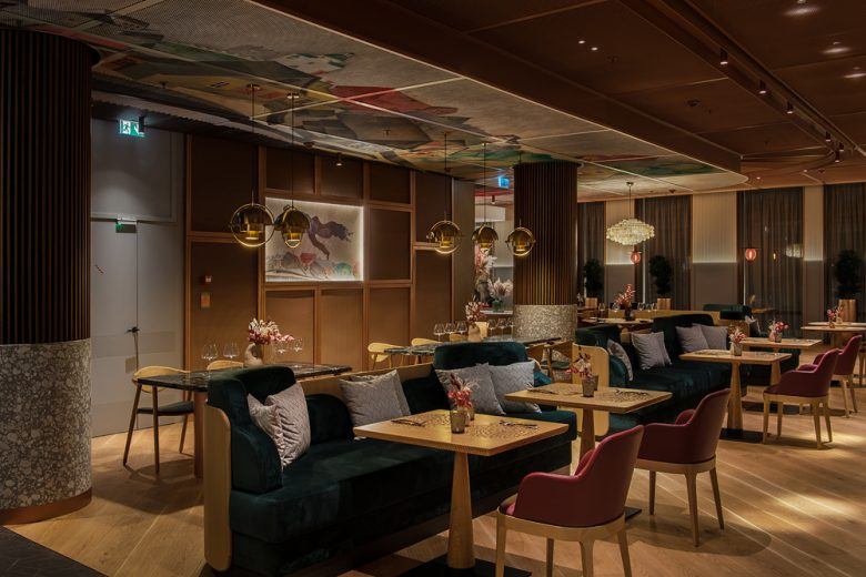 高級(jí)沙加爾餐廳餐飲室內(nèi)空間設(shè)計(jì)，藝術(shù)與奢華風(fēng)格