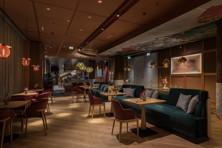 高級(jí)沙加爾餐廳餐飲室內(nèi)空間設(shè)計(jì)，藝術(shù)與奢華風(fēng)格