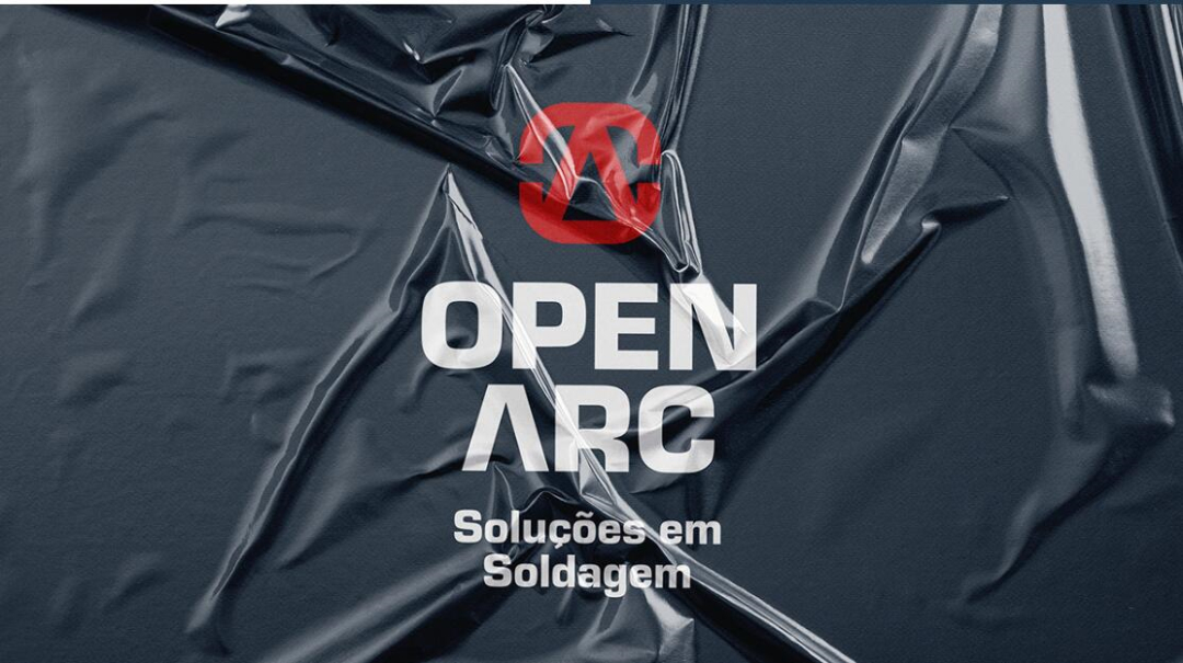 Open Arc 焊接解決方案公司企業(yè)視覺形象識別設計，字母O+A電弧打開圖形