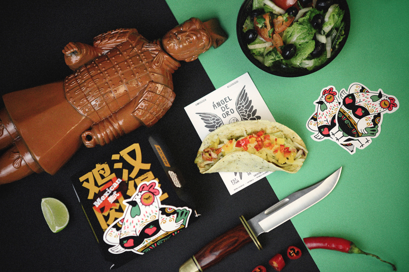 Good Good墨西哥休閑餐飲品牌設(shè)計，“中國皮影風(fēng)”插畫元素設(shè)計