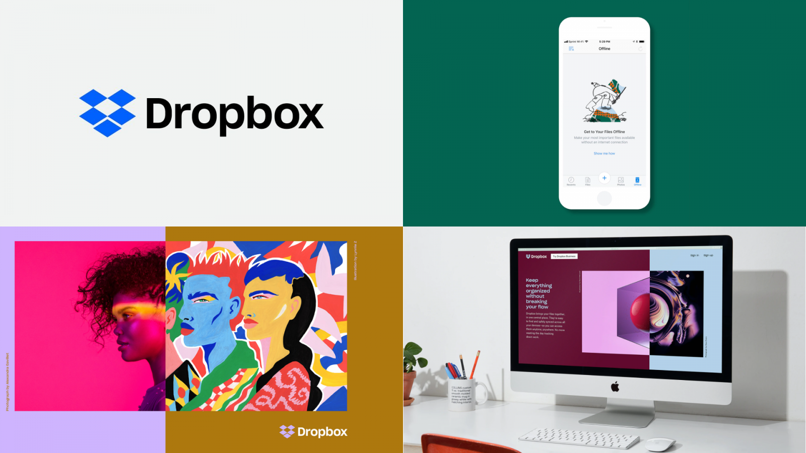 “創(chuàng)造者”品牌原型視覺(jué)形象設(shè)計(jì)：Dropbox-云存儲(chǔ)品牌logo-vi視覺(jué)設(shè)計(jì)