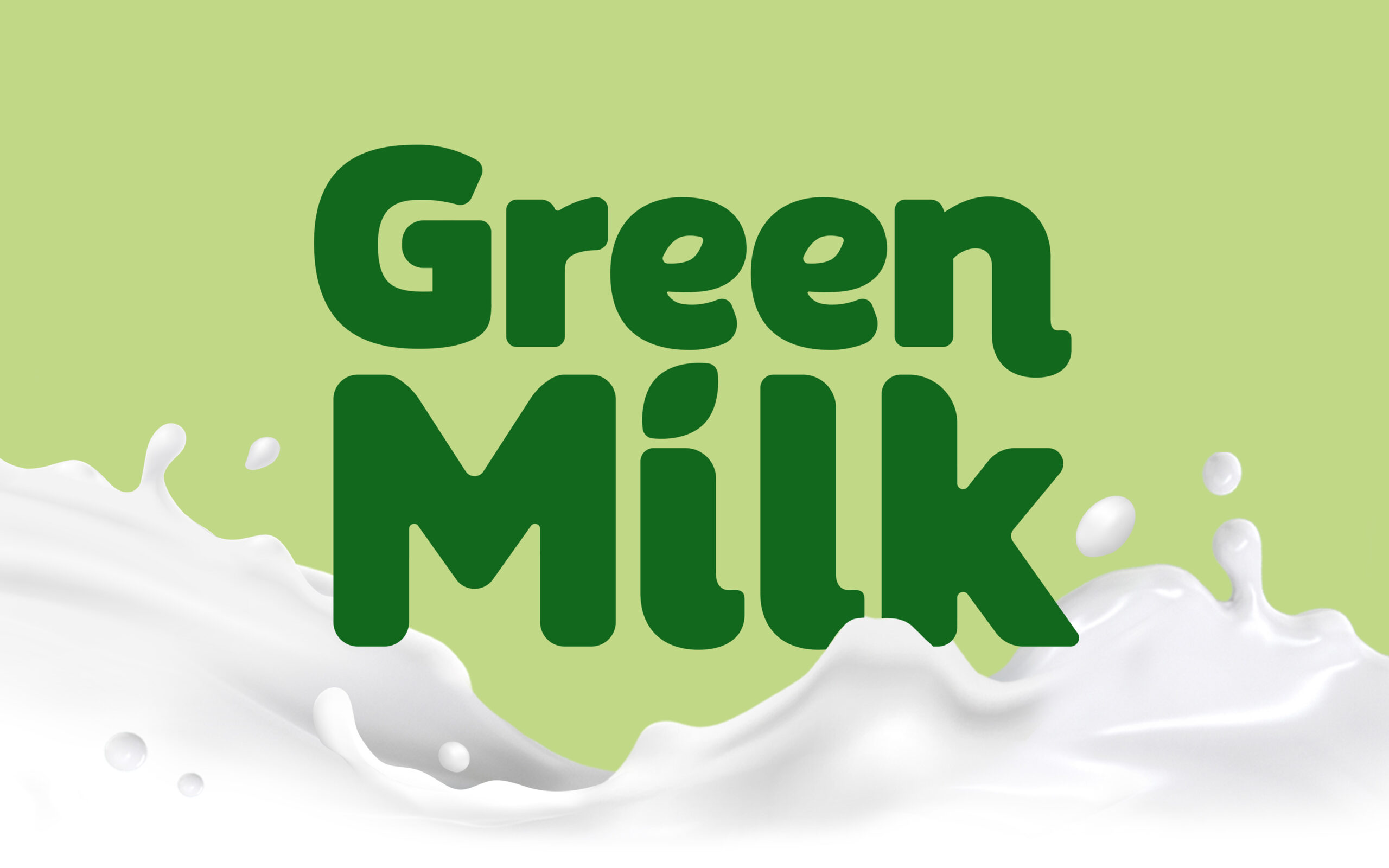 GREEN MILK 綠色牛奶品牌文字logo設(shè)計 GREEN MILK 綠色牛奶品牌文字logo設(shè)計