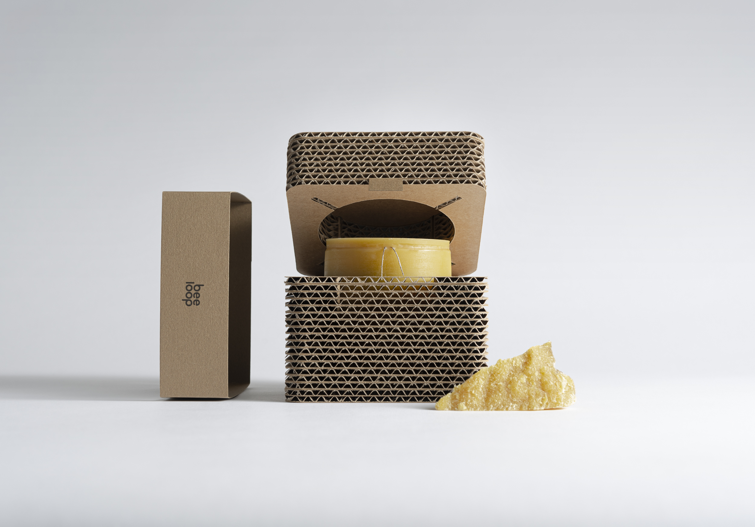 BEE LOOP 蜂蠟蜂膠蜂環(huán)膠囊包裝設(shè)計(jì)，回收紙環(huán)保包裝
