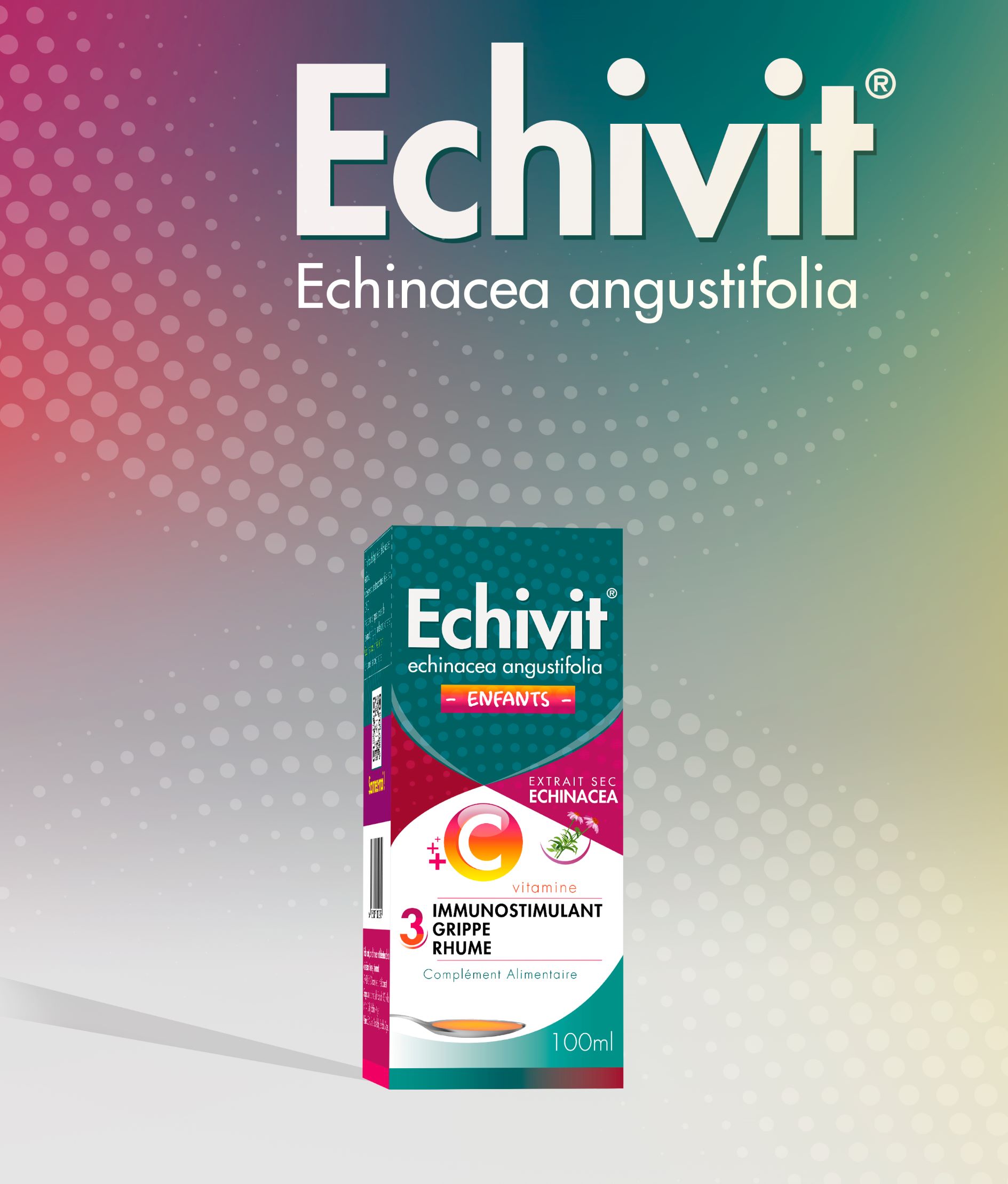 Ecivit OTC藥品包裝設(shè)計，突出品牌與交叉色塊版式