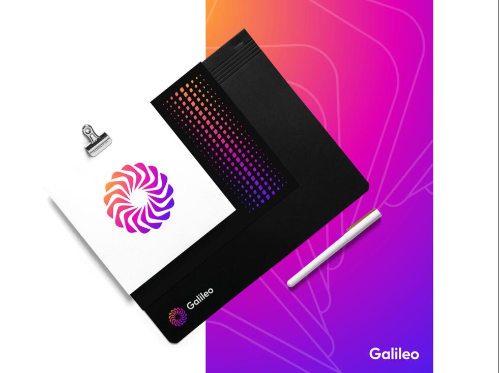 Galileo 人工智能初創(chuàng)公司logo設(shè)計vi設(shè)計，酷炫科技風(fēng)格