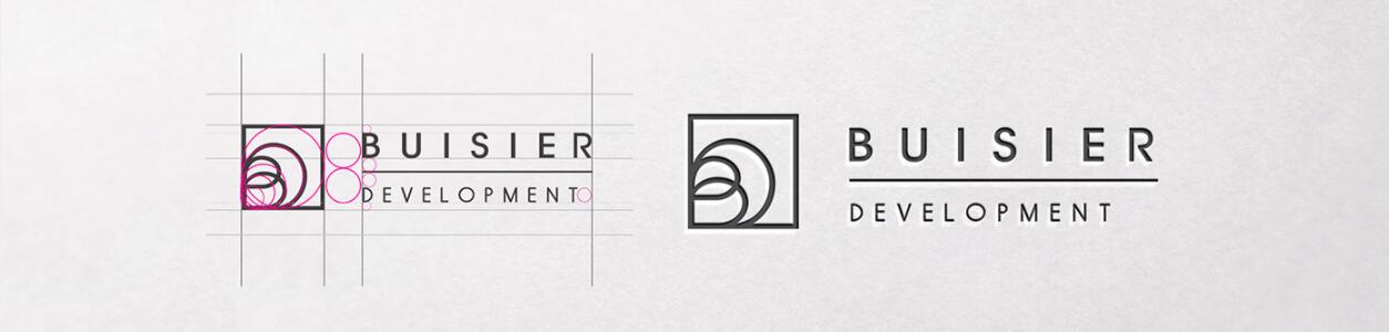 Buisier 別墅地產(chǎn)項(xiàng)目logo設(shè)計(jì)vi形象設(shè)計(jì)，B+D字母+方框