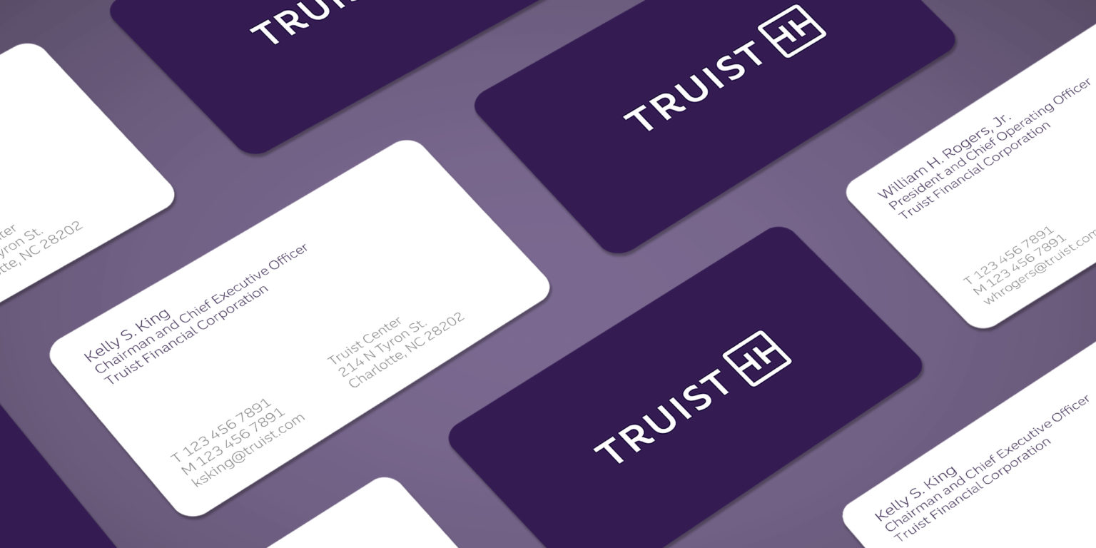 Truist 銀行金融品牌創(chuàng)建品牌命名logo設計vi設計,兩個字母T+圓角方形版式 Truist 銀行金融品牌創(chuàng)建品牌命名logo設計vi設計,兩個字母T+圓角方形版式